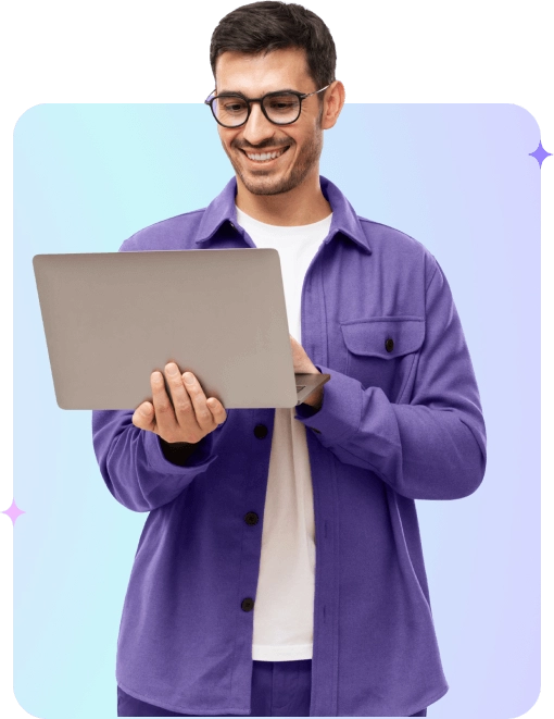 Persona con un Portatil