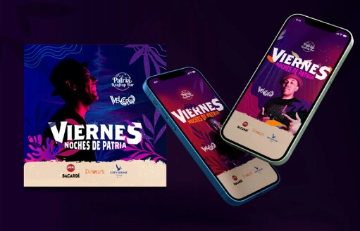 Imagen con Mockups de diseño de la Patria